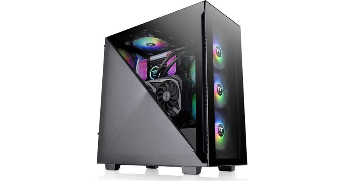 Thermaltake Divider Tg Argb Sz M T G Ph Z Fekete Ca S