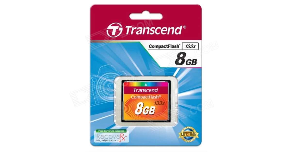 Transcend 8GB Compact Flash Card TS8GCF133 Pepita.hu