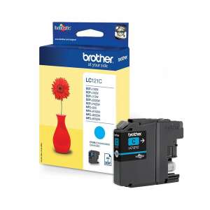 Brother LC121C Cyan ink cartridge with packaging - Brother