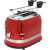 Ariete 149 Moderna red toaster with sandwich lift, side view