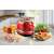 Ariete 149 Moderna red toaster with a sandwich lift, showing toast and breakfast setting