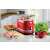 Ariete 149 Moderna red toaster with a sandwich lift, showing toast and breakfast setting