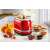 Ariete 149 Moderna red toaster with a sandwich lift, showing toast and breakfast setting