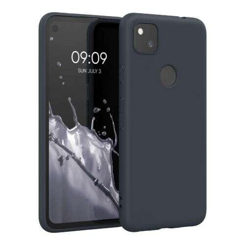 Husa pentru telefon Google Pixel 4a, husă din silicon negru, kwmobile