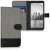 kwmobile Google Pixel 2 XL wallet case, grey, fabric, with card slots