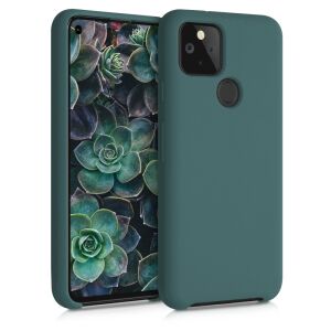 kwmobile Google Pixel 5 green silicone case - Phone Case
