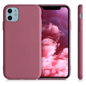 kwmobile Apple iPhone 11 różowe silikonowe etui, pełny widok - Artykuły techniczne i elektronika
