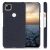 kwmobile Google Pixel 4a Dark Blue Textile Case on Phone - Multiple Angles