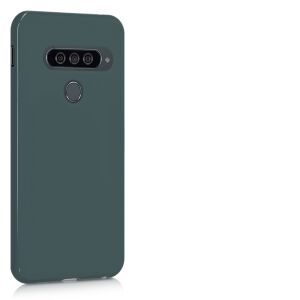 kwmobile LG G8s ThinQ Zielone Silikonowe Etui - Widok z tyłu - Nonbrand Kontakty telefoniczne