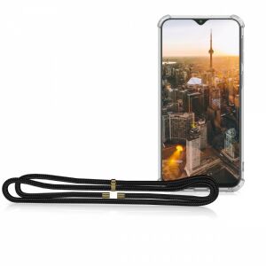kwmobile Samsung Galaxy M20 clear case with neck strap - Phone Case