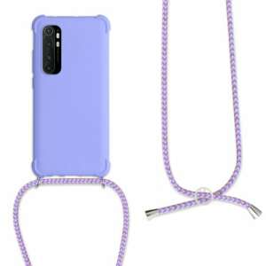 Лилав силиконов калъф за Xiaomi Mi Note 10 Lite с връзка - Технически статии и електроника