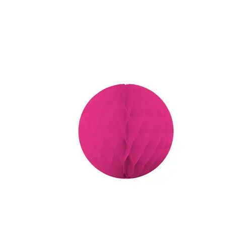Papír Pompon Dekoráció - Fuchsia - 15 cm