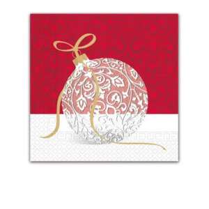 Karácsonyi Elegant Xmas Ball szalvéta 20 db-os 33x33 cm