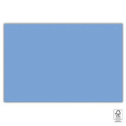 Blaue Unicolour Blue Papiertischdecke 120x180 cm FSC
