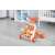 Toyz Spark 2-in-1 Aktivitäts-Gehwagen und Spieltisch, orange, für Babys