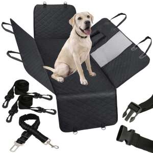 Springos Ülésvédő huzat kutyáknak #fekete 51510055 Háttámla- és ülőfelületvédő - Ülőfelület védő