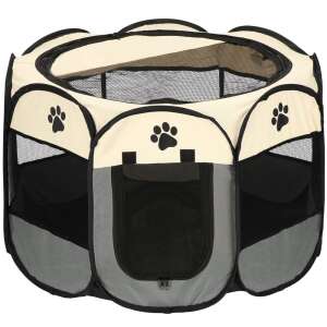 Springos Cușcă portabilă pentru câini și animale de companie - L 56x114cm #grey-beige