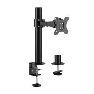 Logilink monitor desk mount for 17-32 inch monitors, black, with clamp and grommet mounting options - Logilink Monitor Mount and Stand