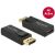 Delock Adapter Displayport 1.2 plug connector for HDMI socket 4K active, gold-plated, black 51514531