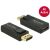 Delock Adapter Displayport 1.2 plug connector for HDMI socket 4K active, gold-plated, black 51514531