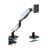 Adjustable Logilink monitor arm with desk clamp and grommet mount options