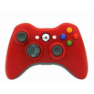 Red Xbox 360 Wireless Controller with USB Adapter for PC - Controller