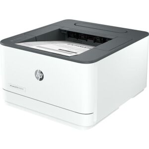 Schräge Ansicht des HP LaserJet Pro 3002dn Schwarzweißdruckers - Laserdrucker