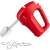 Sencor SHM 5404RD red hand mixer with beaters and dough hooks