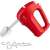 Sencor SHM 5404RD red hand mixer with beaters and dough hooks