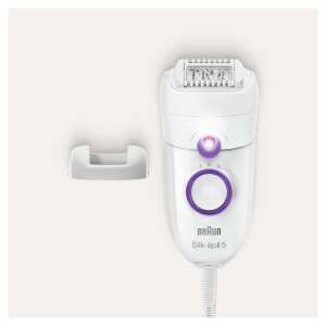 Depilator Braun Silk-épil 5 i stojak ładujący na białym tle - Urządzenia i akcesoria do pielęgnacji urody