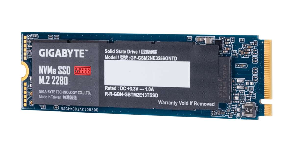 GIGABYTE SSD 2280 NVMe 256GB GP-GSM2NE3256GNTD - Main Image