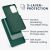 kwmobile Samsung Galaxy A52 green silicone case 3-layer protection