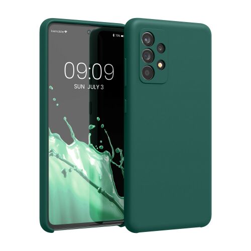 kwmobile Samsung Galaxy A52 / Galaxy A52 5G / Galaxy A52s 5G Silicone Case, Green, 54347.184