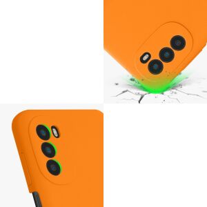 Kwmobile Motorola Moto G52/G82 orange silicone case impact protection - Phone Case