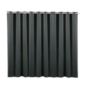 Jemidi blackout curtain with rings, gray, 300 x 245 cm - Curtain