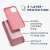 kwmobile silicone case for Apple iPhone 12 Mini in pink, 3-layer protection