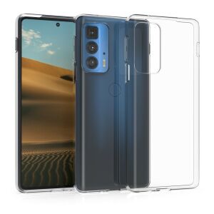 kwmobile clear silicone case for Motorola Edge 20 Pro providing protection - Nonbrand Phone Case