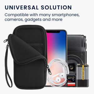 Kwmobile Universal Neoprene Pouch - 7 inch, compatible with smartphones, cameras, gadgets - Phone Case