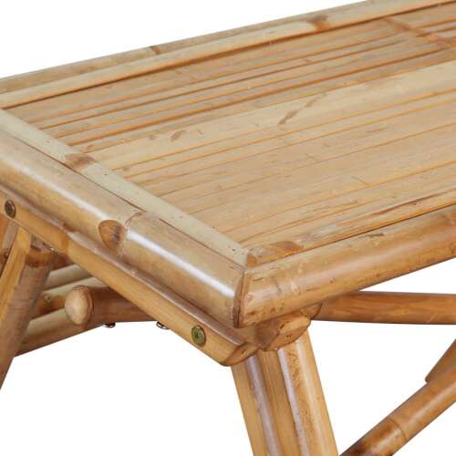 Bambusz piknik asztal 120 x 120 x 78 cm 51576765