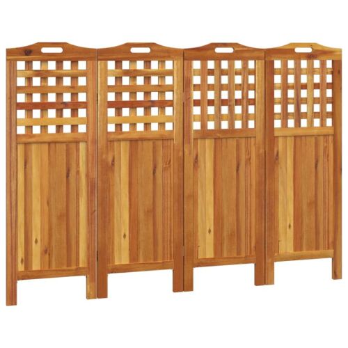 VIDAXL - Akácfa Szobafal Elválasztó - 4 Panel - 162x115 cm 172339747 - Térelválasztó fal