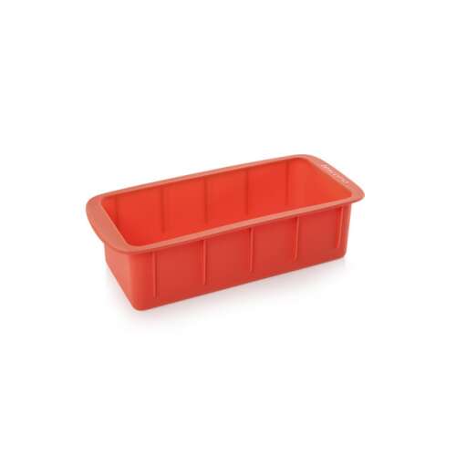 Tescoma DELÍCIA SiliconPRIME Loaf Pan, red silicone baking mold for bread, cake, and other pastries