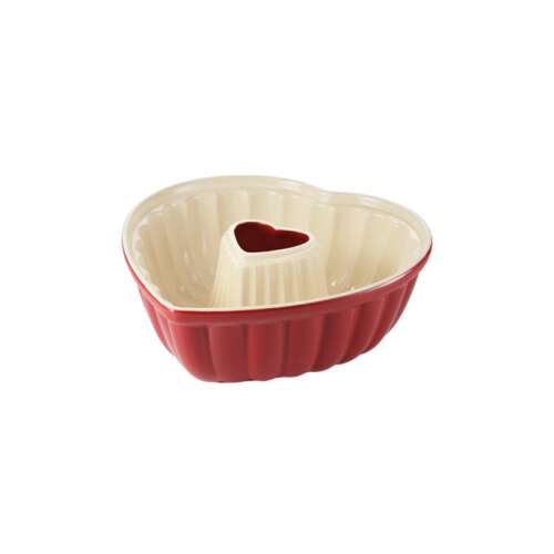 Formă de copt din ceramică Tescoma DELÍCIA în formă de inimă, roșie