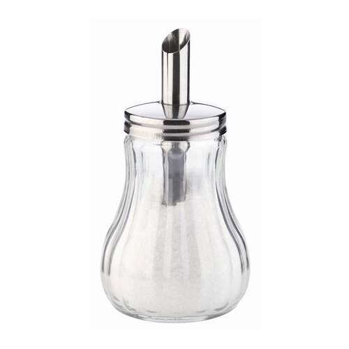 Tescoma CLASSIC Dávkovač cukru 150 ml, sklenený dávkovač cukru s nerezovým vekom a výtokom, ideálny pre domáce alebo profesionálne použitie