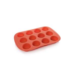 Tescoma DELÍCIA SiliconPRIME 12-cup muffin pan, red silicone, non-stick, heat resistant, dishwasher safe - Baking Mold