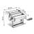 Tescoma GrandCHEF pasta maker, manual pasta machine for making fresh pasta at home, dimensions