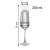 Pahare de șampanie Tescoma GIORGIO, 200 ml, set de 6, dimensiuni
