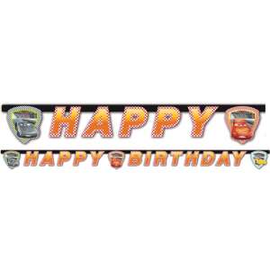 Disney Verdák Cars 3 Happy Birthday felirat 200 cm 51604190 "verdák"  Party dekorációk