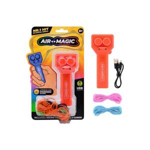 Jucărie cu sfoară Air Magic, portocaliu, roz, verde, albastru, negru, violet, reîncărcabilă, cablu USB, 2 sfori - Nonbrand Jocuri si jucarii creative