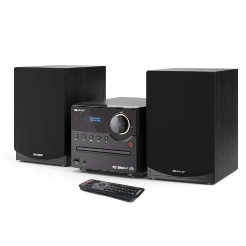 Sharp XL-B517D(BK) mikrohifi rendszer CD lejátszóval, Bluetooth-tal, USB-vel és Aux bemenettel, fekete