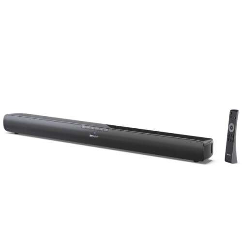 Sharp HT-SB100 2.0 channel soundbar with Bluetooth, USB, HDMI, black